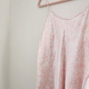 Vintage Linda Pale Pink Patterned Slip Dress